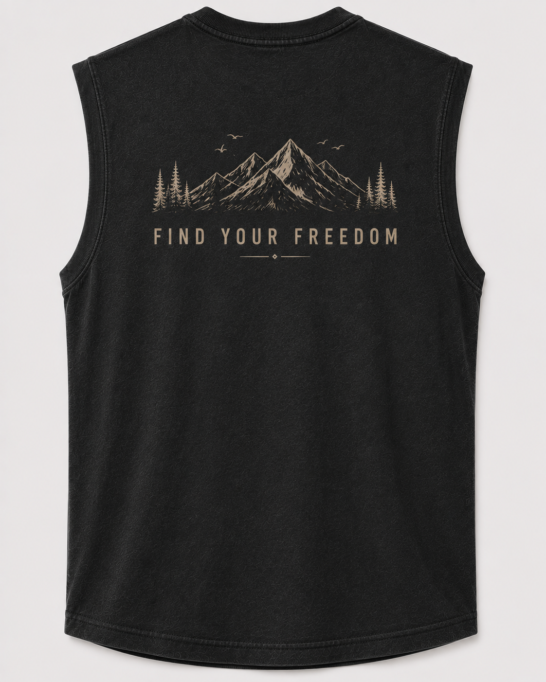 SLEVNESS Keep Nature Wild Sleeveless Tee back view