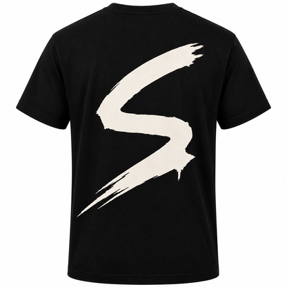 Chase Greatness Graphic T-Shirt - back view black streetwear tee
