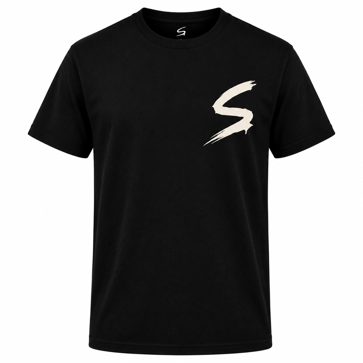 Chase Greatness Graphic T-Shirt - front view black streetwear tee