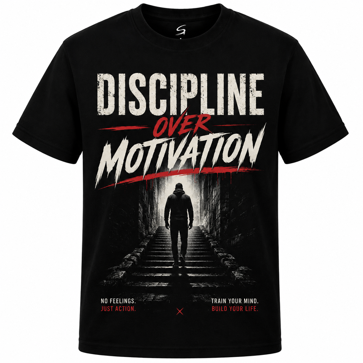 Discipline Over Motivation Graphic T-Shirt