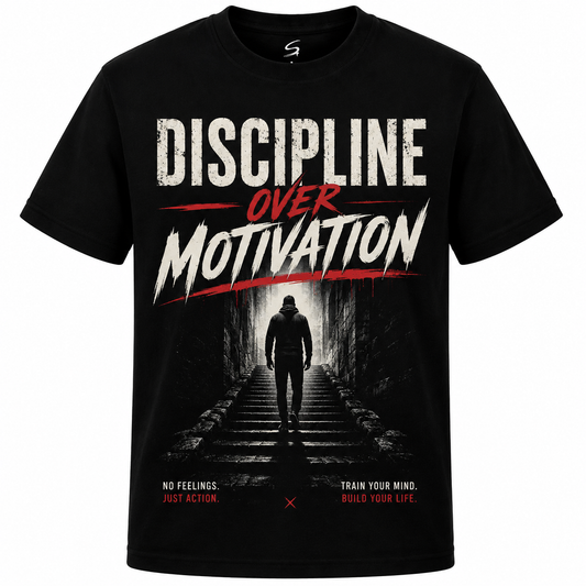 Discipline Over Motivation Graphic T-Shirt