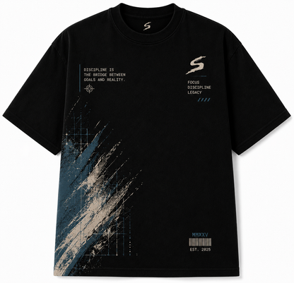 Same Mindset Different Results Graphic T-Shirt - front view black streetwear tee