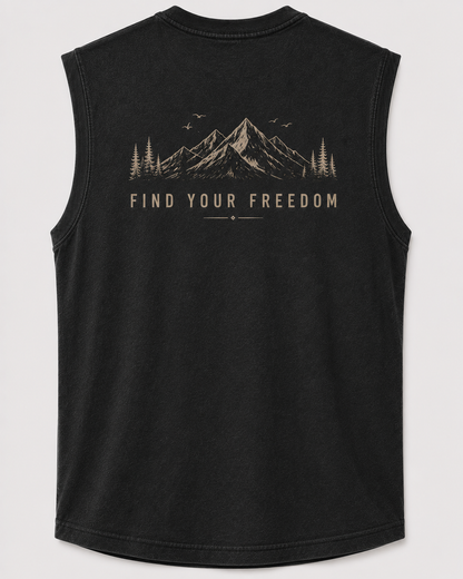 SLEVNESS Keep Nature Wild Sleeveless Tee back view