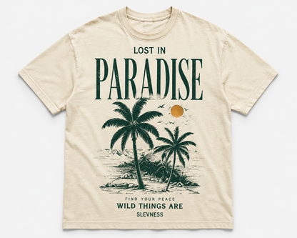 SLEVNESS Lost In Paradise Graphic Tee front view