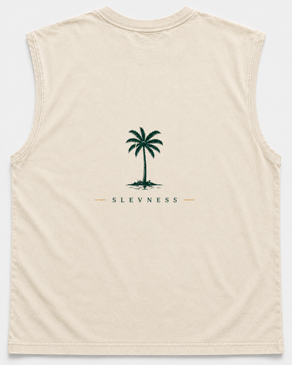 SLEVNESS Out Of Office Graphic Muscle Tee back view
