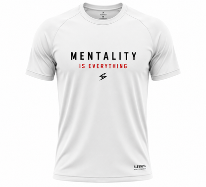 SLEVNESS Mentality Is Everything men's sport T-shirt product front view