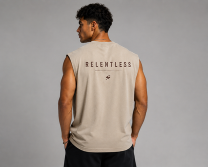 SLEVNESS Relentless men's sport T-shirt model back view